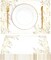 50 Pack Golden Leaves Paper Placemats Disposable Golden Polka Dots Paper Place Mats 11 x 17 Inch Vintage Paper Table Mats Party Decorative Paper for Wedding Banquet Party Home Dining Table Decor